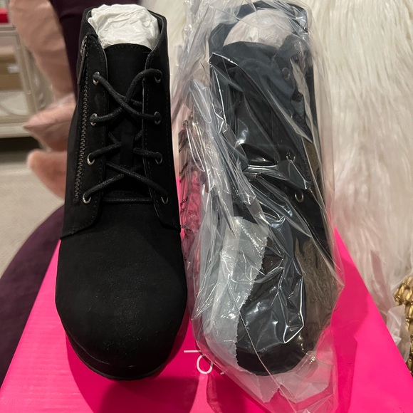 Nivera Platform Wedge Bootie black size 8 - Picture 5 of 6